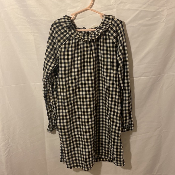 H&M Ruffled-Collar Gingham Dress - Picture 2 of 6